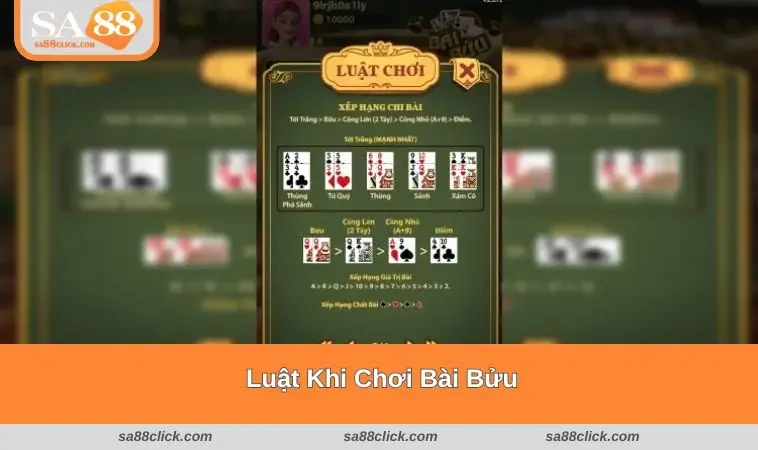 luat choi bai buu Luật khi chơi trò này